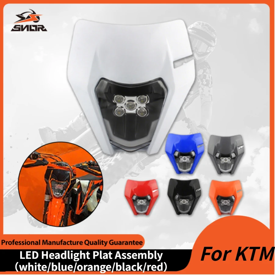 

Светодиодная фара для мотоцикла в сборе для KTM EXC SX MX 250 300 450, обтекатель для велосипеда для бездорожья, мотокросс, супермото, эндуро, фара