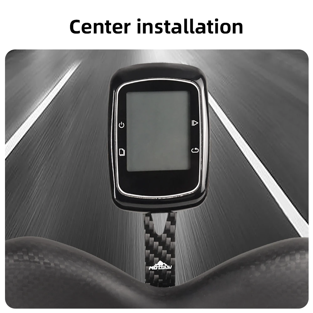 MOTSUV-soporte para cronómetro de bicicleta, fibra de carbono, GPS, soporte para ordenador, cronómetro de ciclismo para Garmin Bryton, pieza de 130/143/165mm