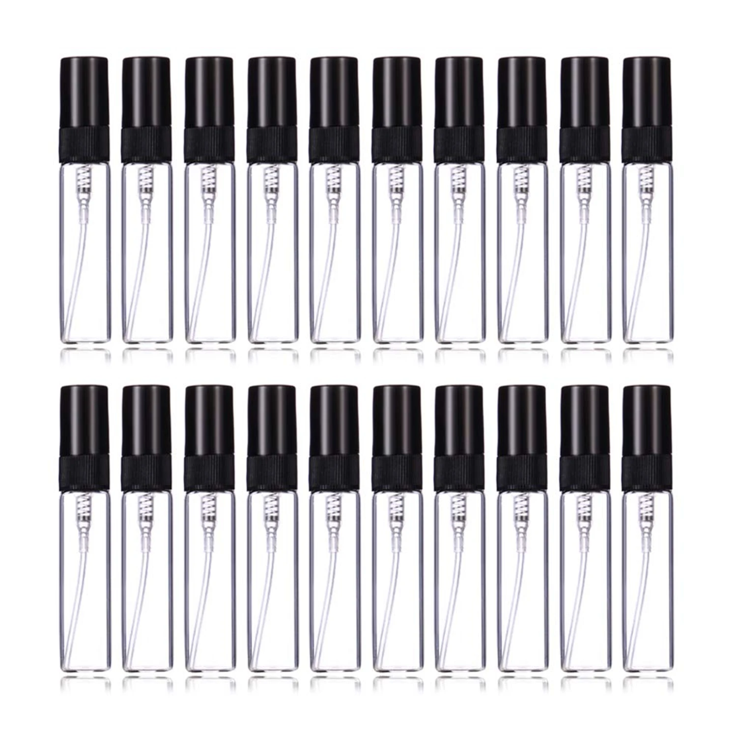 20 Stuks 2 Ml 3 Ml 5 Ml 10 Ml Mini Draagbare Parfumflesje Spray Hervulbare Cosmetische Monster Glas bottelen Lege Container - afbeelding 1