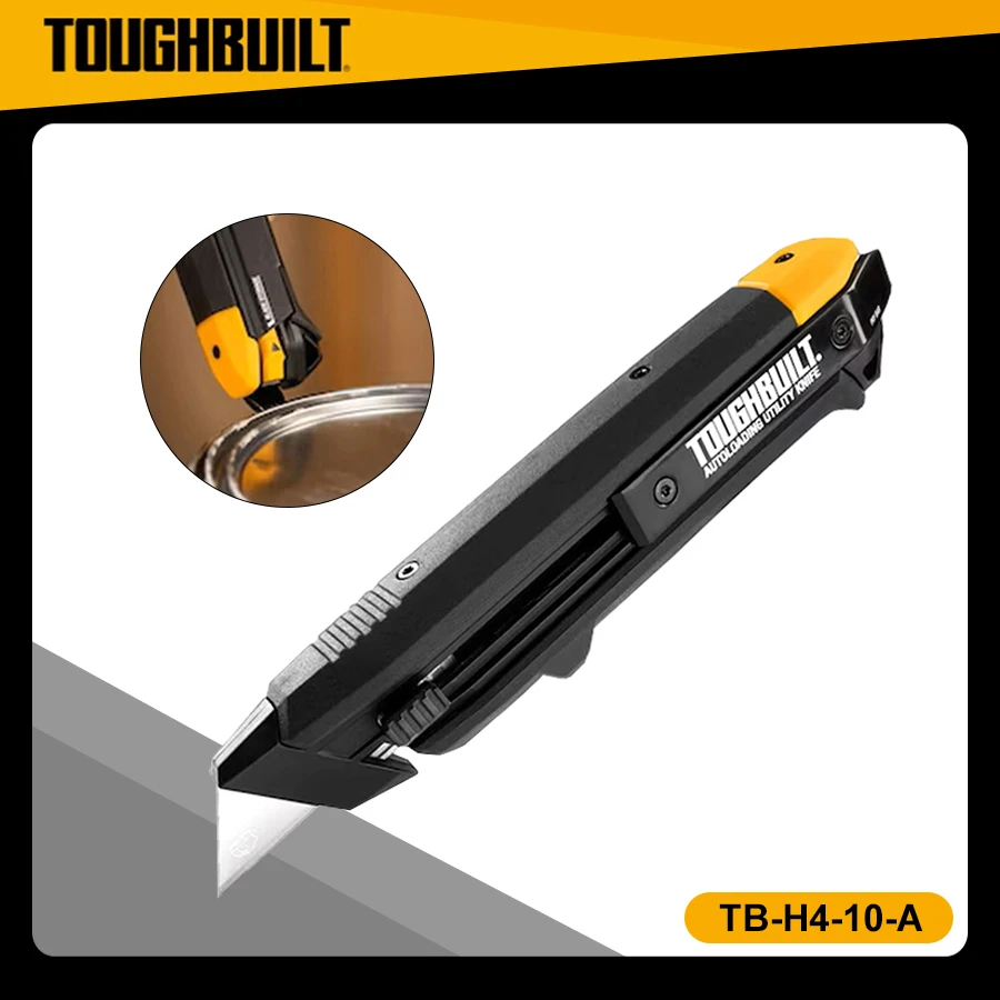 

TOUGHBUILT TB-H4-10-A Auto-loading Utility Knife With Pry Bar Hand Tools