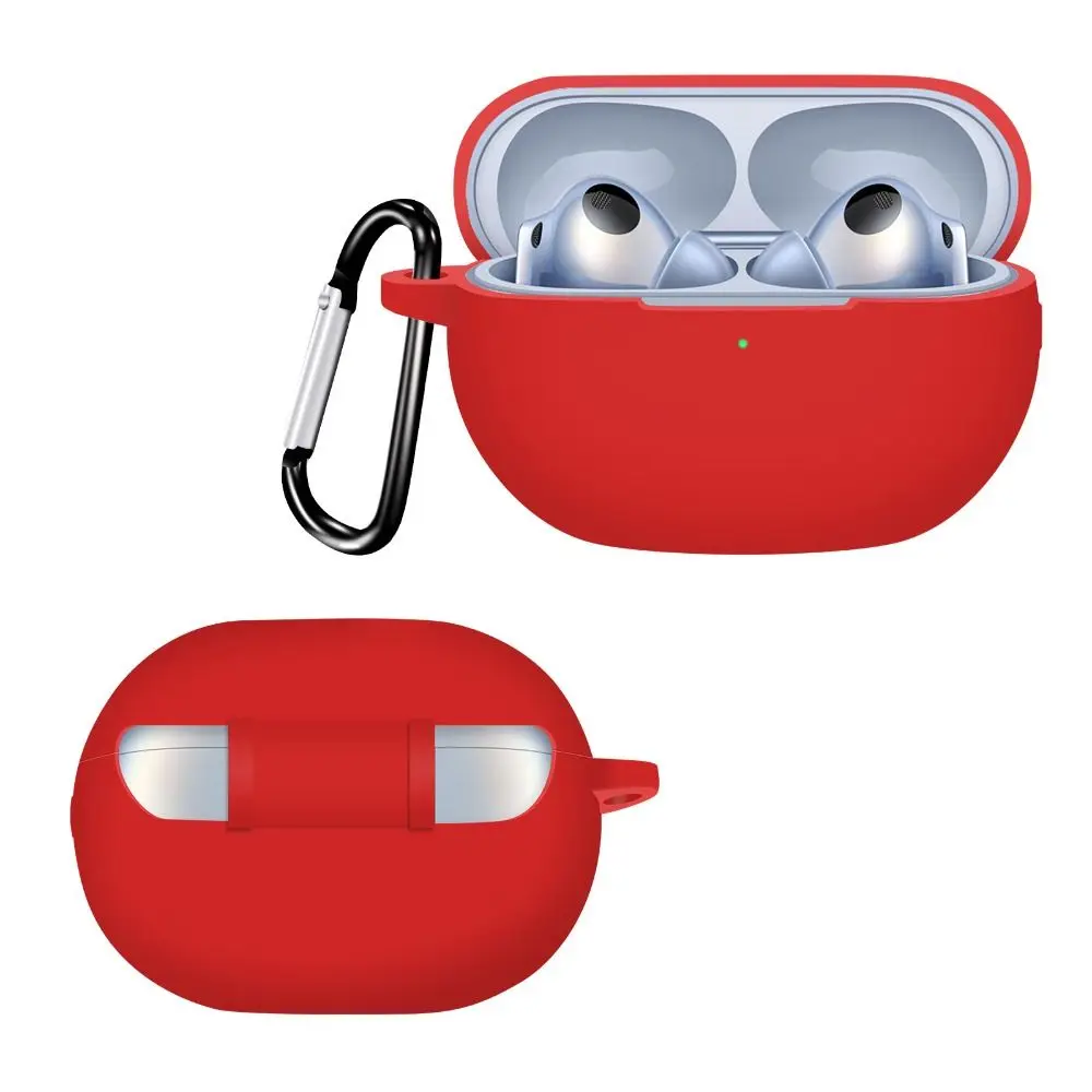 New Silicone Protective Case Anti-Scratch Sleeve Headphone Protector With Hook Shockproof Cover Shell for Huawei Freebuds Pro 4