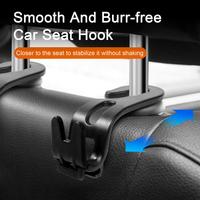 4pcs Car Hook Efficient Car Organization Universal Auto Seat Headrest Hook 10kg Bearing Storage Hanger for Vehicle Back