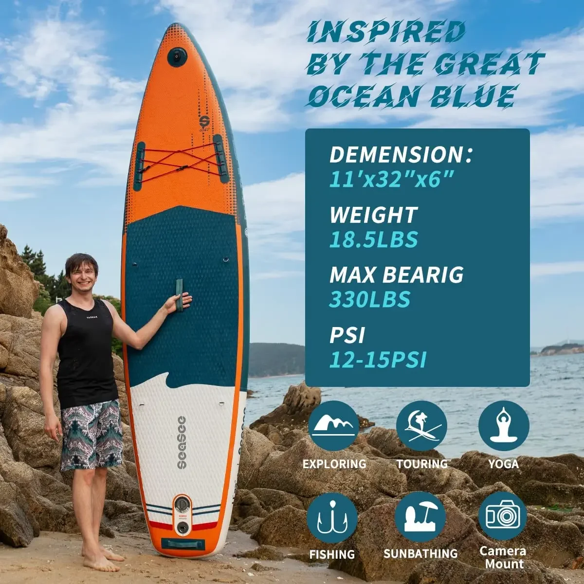 2023 hot sale High Quality Surfboard Stand Up Inflatable Sup Board Full Accessories Touring Board