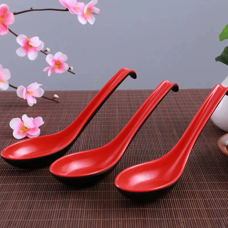 

1Pcs Mighty Porcelain Anti-Shock Spoons Japanese Rice Spoon Dumplings Porridge Soup Spoon Restaurant Bar Kitchen Cutlery