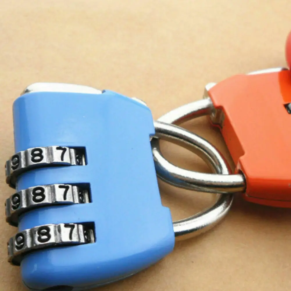 Nice 3 Digit Combination Code Number Lock Padlock For Luggage Zipper Bag Backpack Handbag Suitcase Drawer Durable Locks