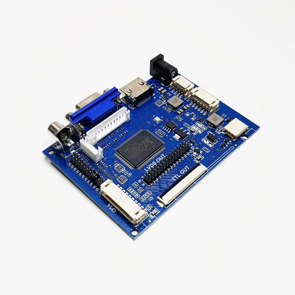 HDMI + VGA + 2AV ZJ050NA-08C TTL 50 pines 640*480 pantalla LCD controlador de placa Kit reemplazo de pantalla AT050TN22