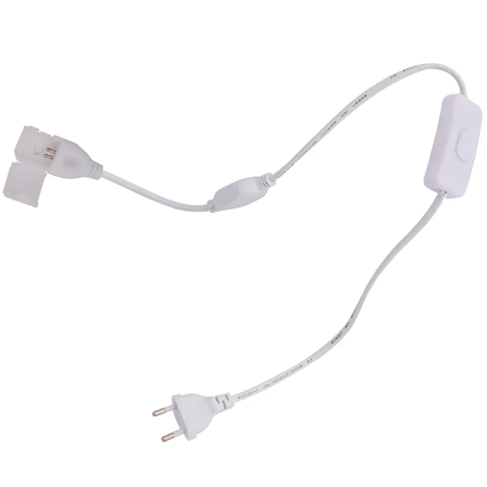 220V SMD 2835 LED Strip Light Power Supply with ON/OFF Switch  Lighting Accessories Free Welding Connector