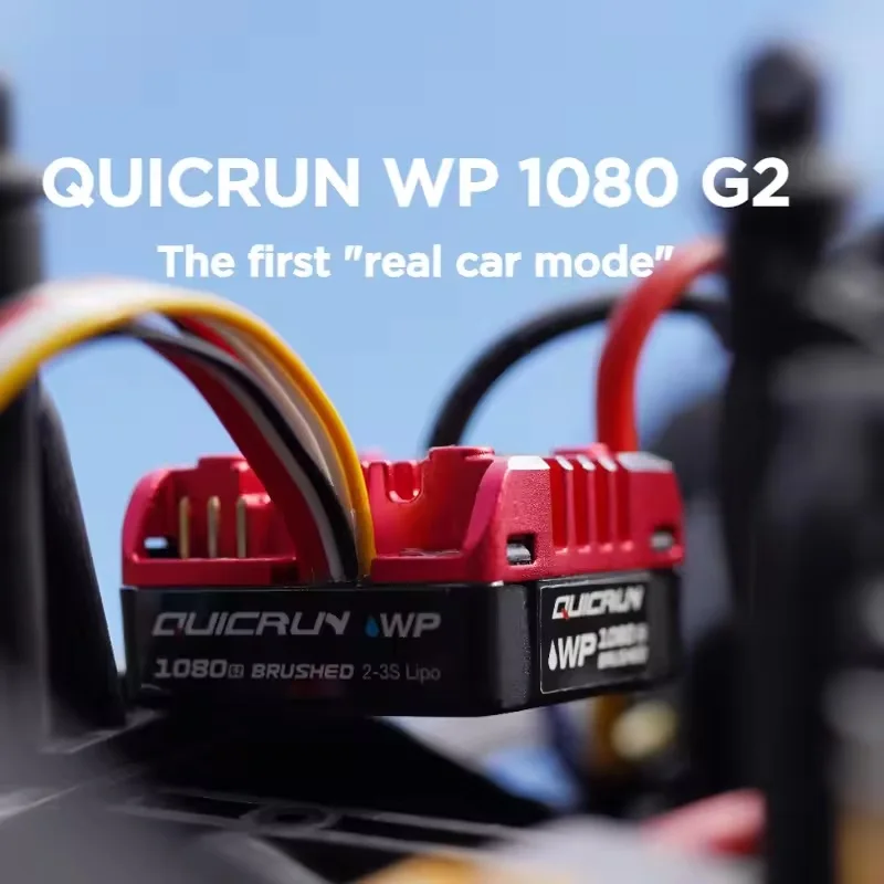 

Новый HobbyWing QuicRun ESC 1:10 1/8 Обновление 1080 G2 Гусеничная щетка Матовый WP 80A Электронный регулятор скорости 1/8 1:10 RC Car