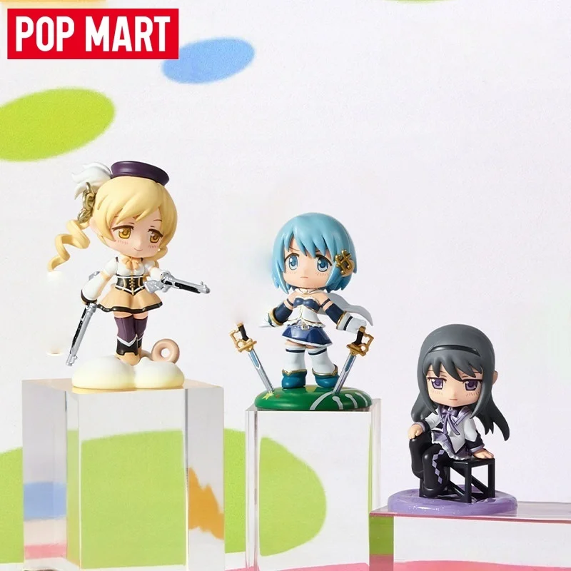 

New POPMART Puella Magi Madoka Magica Famous Scene Series Figure Blind Box Cute Anime Collectible Official Desk Decor Fans Gifts