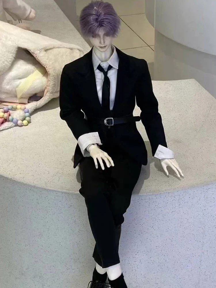 （Customize 30 Days） uncle ID75 UF75 doll clothes black grey white Blazer Suit jacket 1pcs