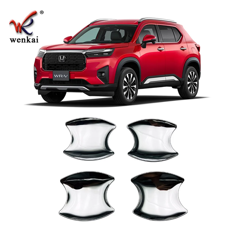 Car Door Handle Bowl Cover Protect Cap Sticker For 2024 Honda WRV DG5 Chromium Accessories view 3