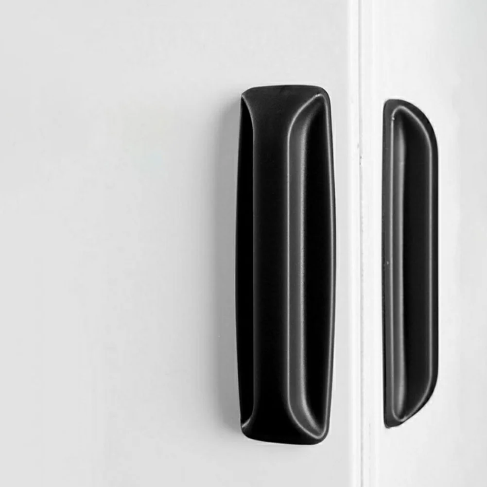 

4pcs Stick-On Cabinet Handles No Drill Door Pulls For Window Drawer Furniture Self Adhesive Plastic Knobs Accessories