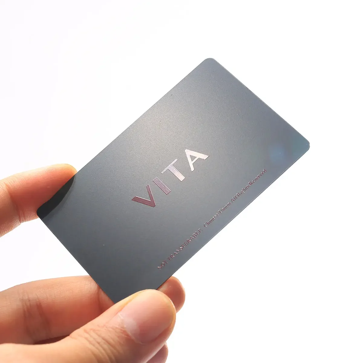 Tarjeta de visita de metal personalizada de 0,8 mm de diseño gratuito para grabar