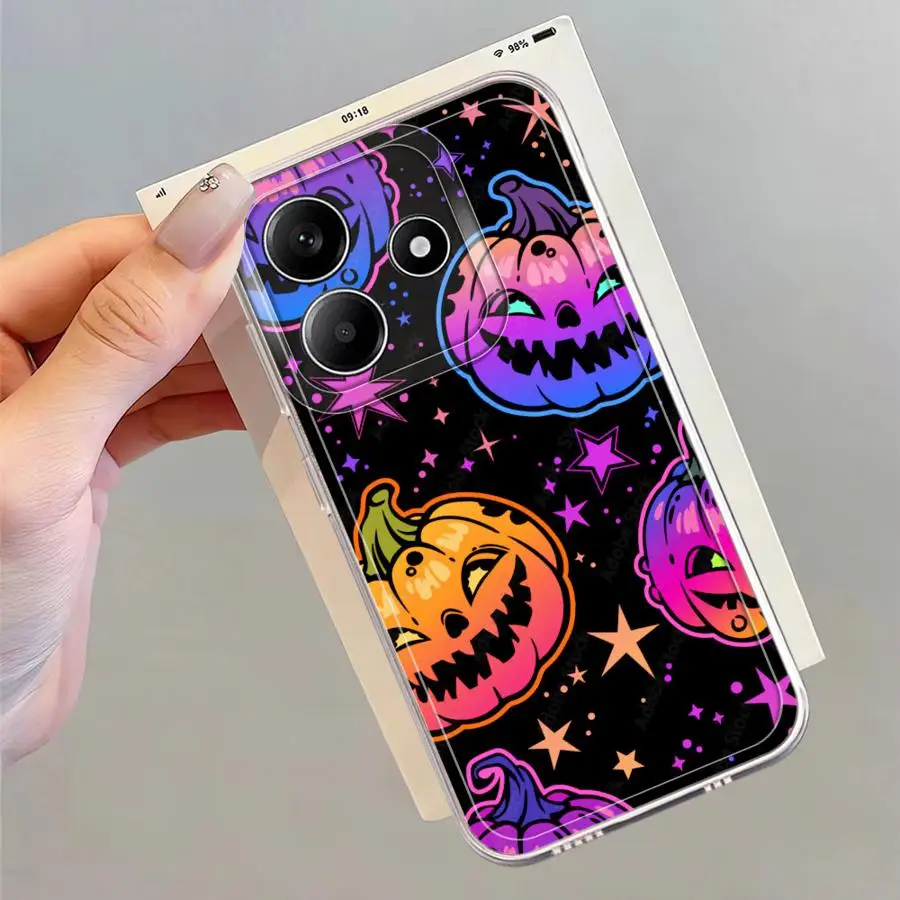 Casing Halloween Lucu dan Imut untuk Xiaomi Mi 11 Lite 11T Pro, Penutup Ponsel Lembut