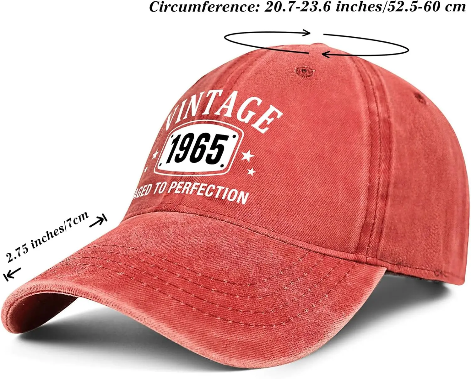 30th 40th 60th 65th 70th 75th 80th هدايا عيد الميلاد لها النساء له الرجال Vintage قبعة مطرزة قبعة بيسبول