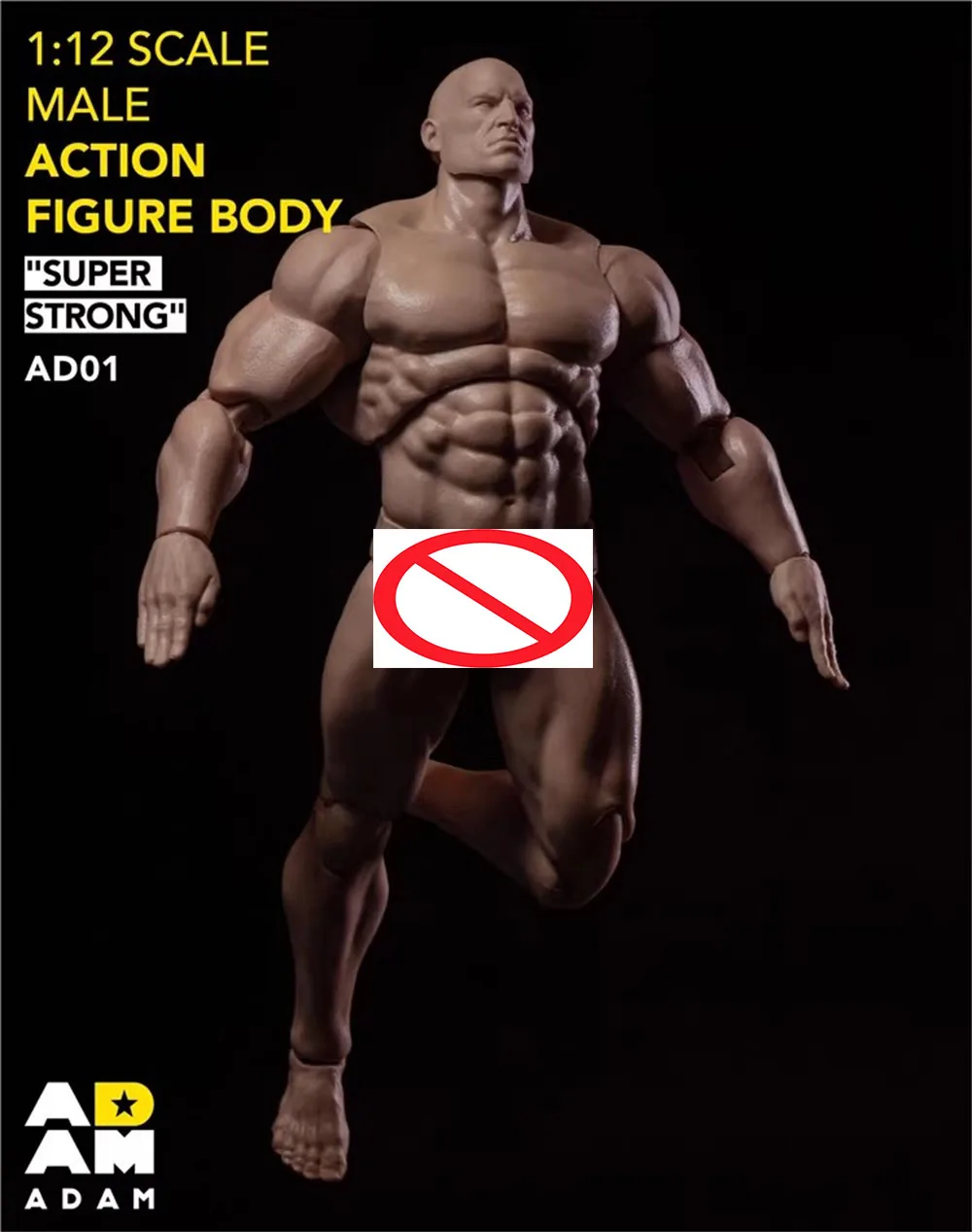 For Sale 1/12 ADAM AD01 Comic Style Super Strong Muscle Flexible Male Action Figure Body Doll Create Your Own Heroes For Fans