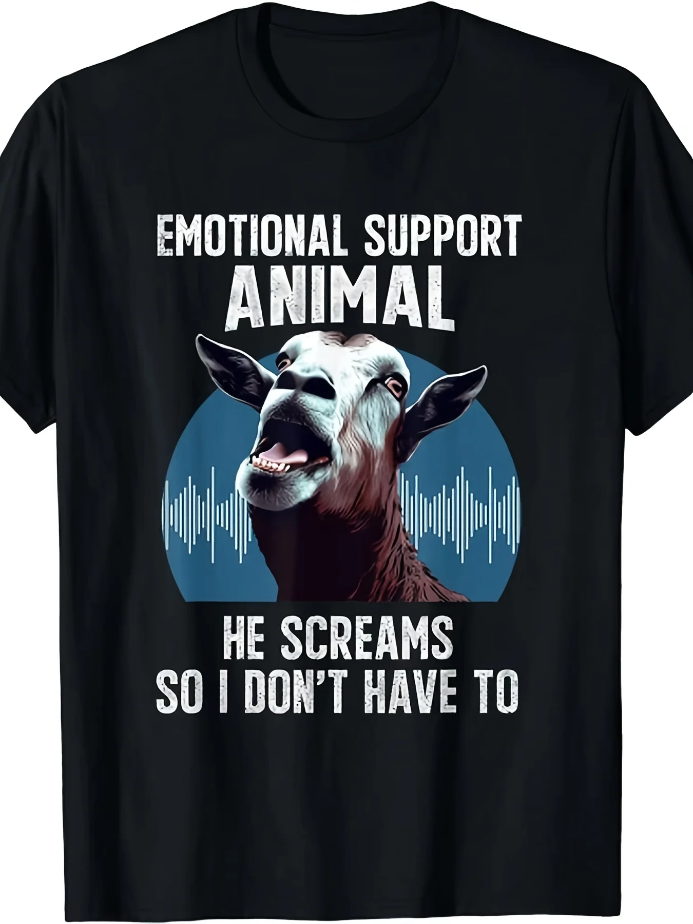 NEW LIMITED Edition Goat Emotional Support Animal T-Shirt for Goat Owners, Available in Sizes S-3XL