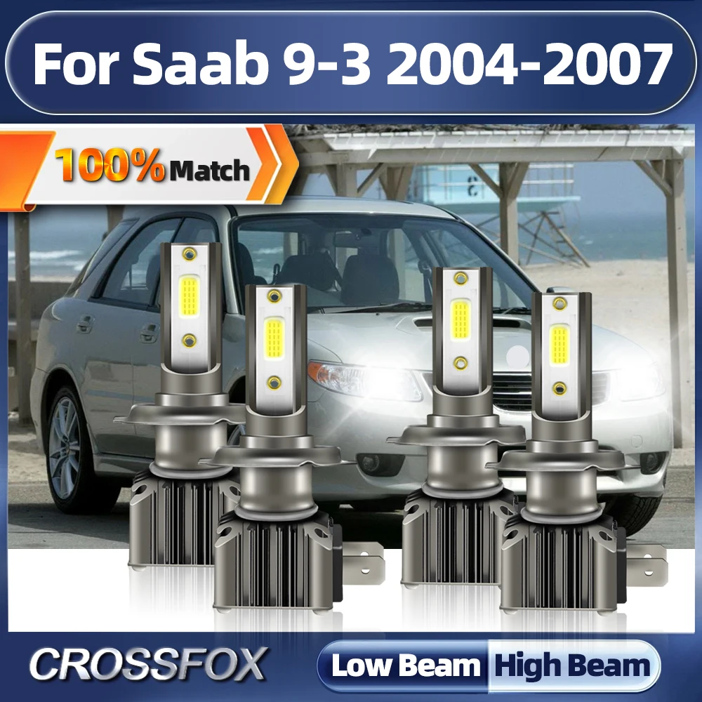 

240W H7 LED Headlight Bulbs 40000LM Super Bright Car Headlamps 12V 6000K White Plug And Play For Saab 9-3 2004 2005 2006 2007