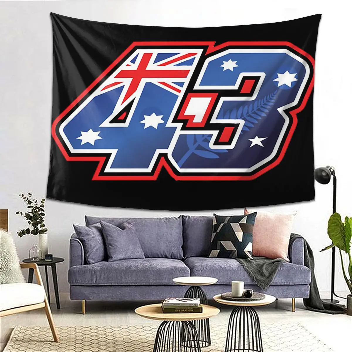 Jack Miller Number 43 Australia Tapestry Decoration Art Aesthetic Tapestries Living Room Bedroom Home Wall Cloth Wall Hanging