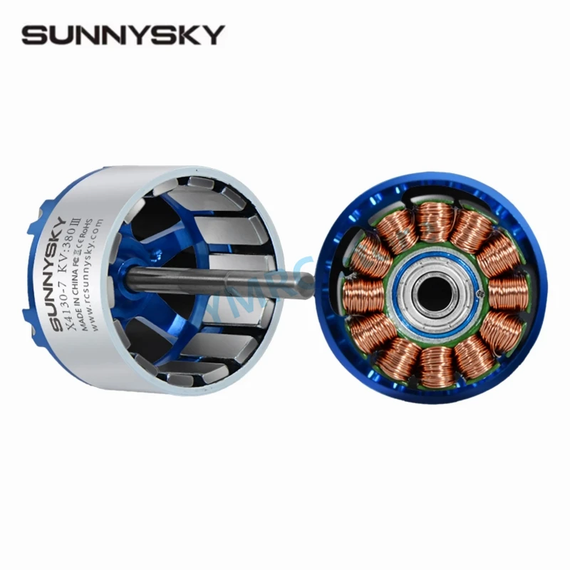 SunnySky X Series V3 X4130 KV380/KV420/KV520 6S Brushless Motors for RC Drone 70-90E 3D 3A Airplane Fixed Wing Helicopter