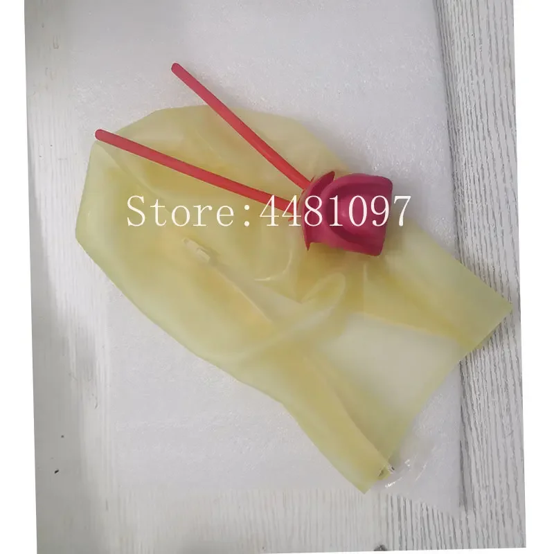 الوردي شفافة اللاتكس هود مع 15 سنتيمتر أنبوب الأنف الطويل الأحمر الأسنان الكمامة المطاط قناع الظهر البريدي الرجال النساء زي هالوين تنكري #3