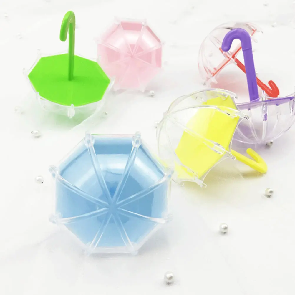 6 قطعة صناديق الرموش الصناعية مظلة إبداعية على شكل المدمجة المحمولة رمش التخزين المنظم صندوق رموش فتاة #5