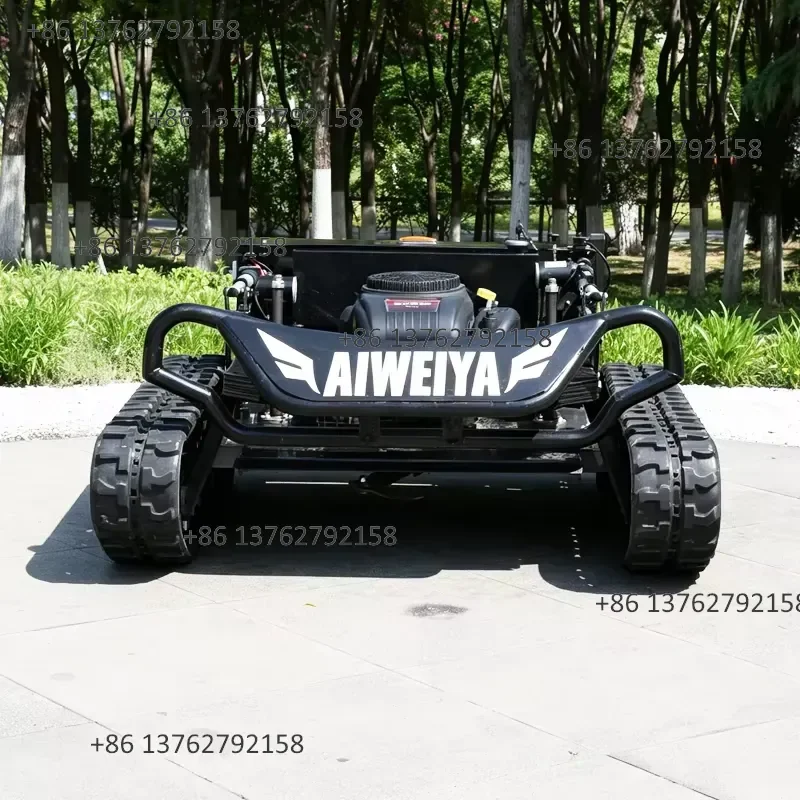 【2026】 Professional Grade Tracked Remote-controlled Intelligent Lawn Mower zero Rotation All Terrain Lawn Mower Household