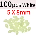 100pcs white 5x8