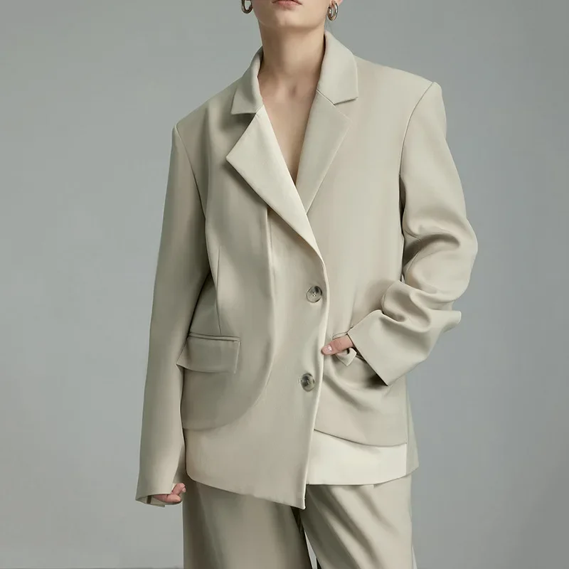 Blazer imbibé de couleurs d'épissage pour femmes, veste d'affaires élégante, manteau, tenue de style adt, vêtements de travail de bureau pour femmes, 1 pièce