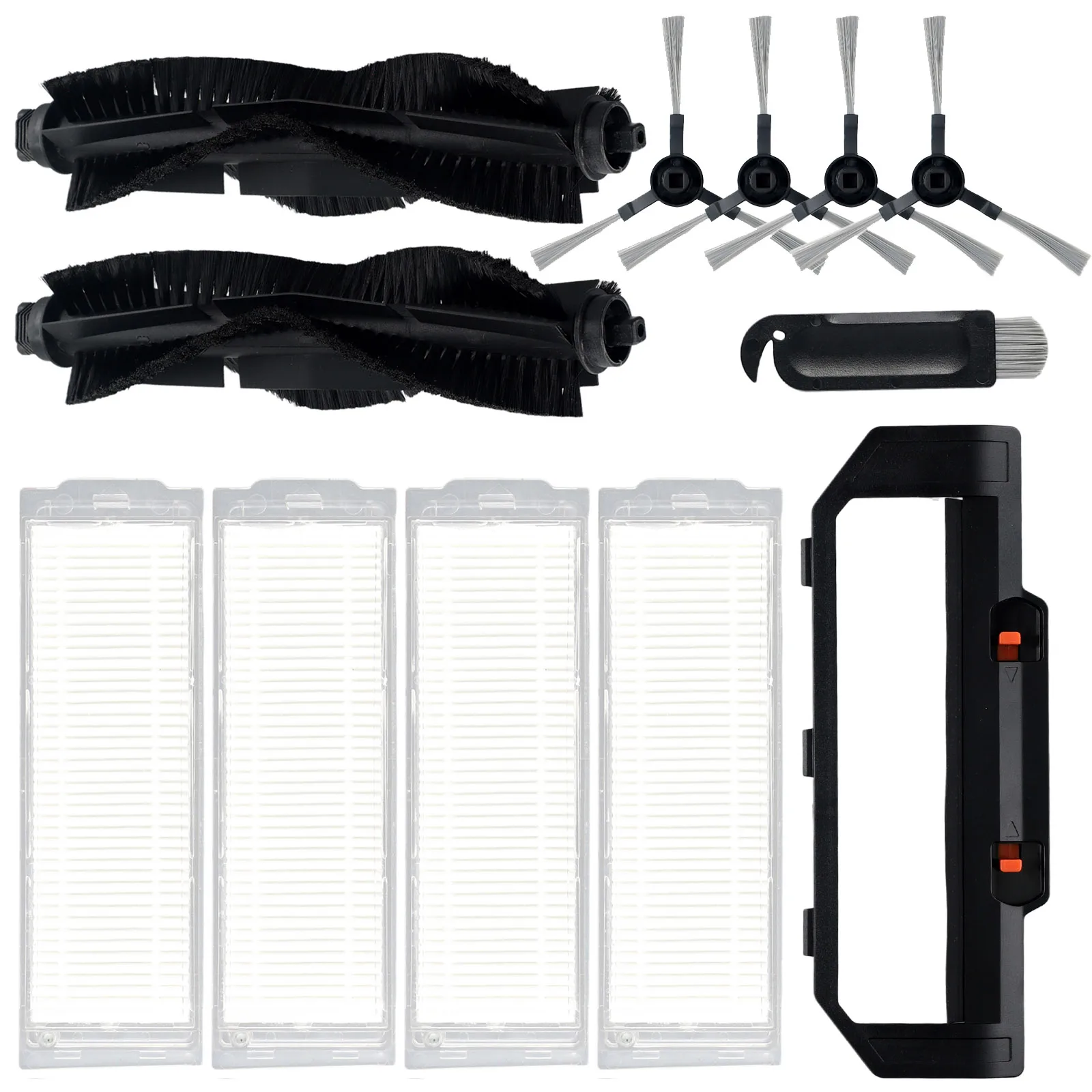 

For WYZE Robot Vacuum Cleaner WVCR200S Roller Brush Filter Side Cleaning Brush Main Brush Cover Kit Home Cleaning Appliance Part