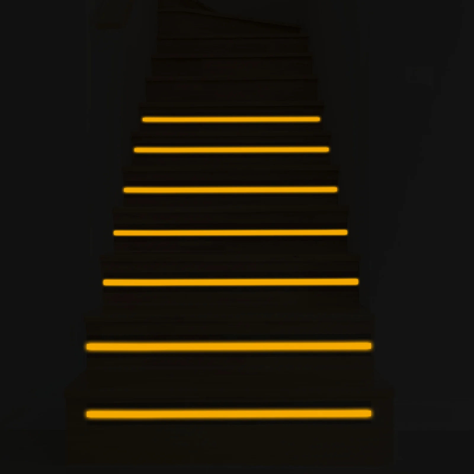 1 Roll Reflective Warning Tape Anti-Slip High Durability Safety Tape for Floor Stairs Warning and Caution Marking