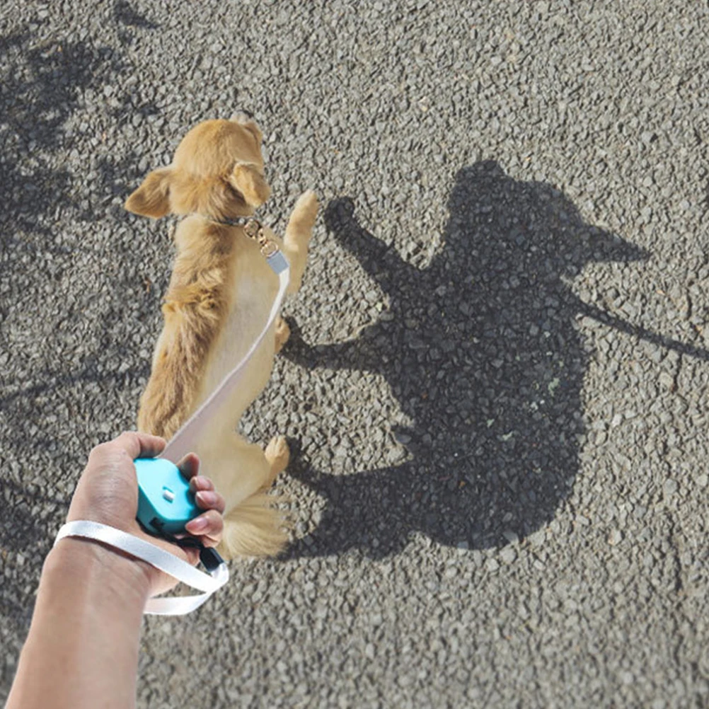 

Mini Retractable Dog For Small Dogs Outdoor Use Durable Nylon Wear Resistant Portable Spring Mechanism Walking Lead Retractable