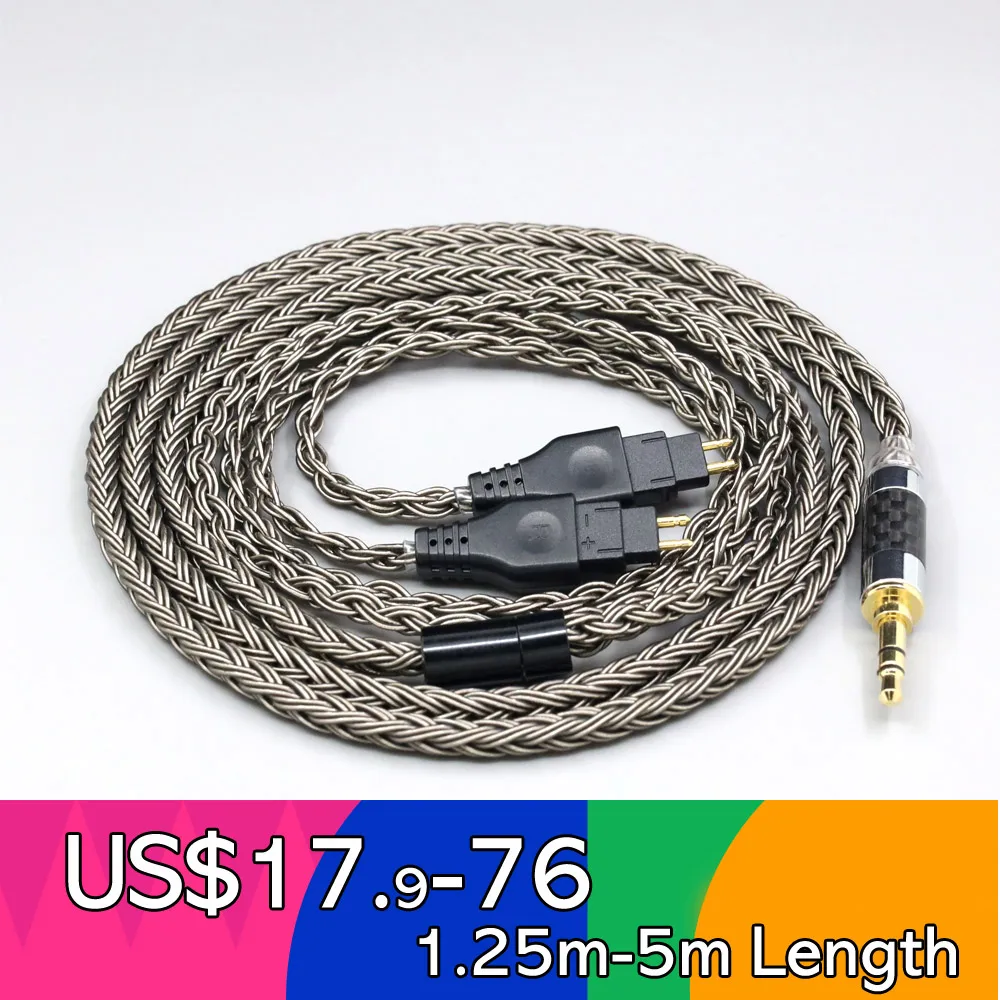 16 Core Grey Earphone Cable For Sennheiser HD580 HD600 HD650 HDxxx HD660S HD58x HD6xx Headphone LN008011