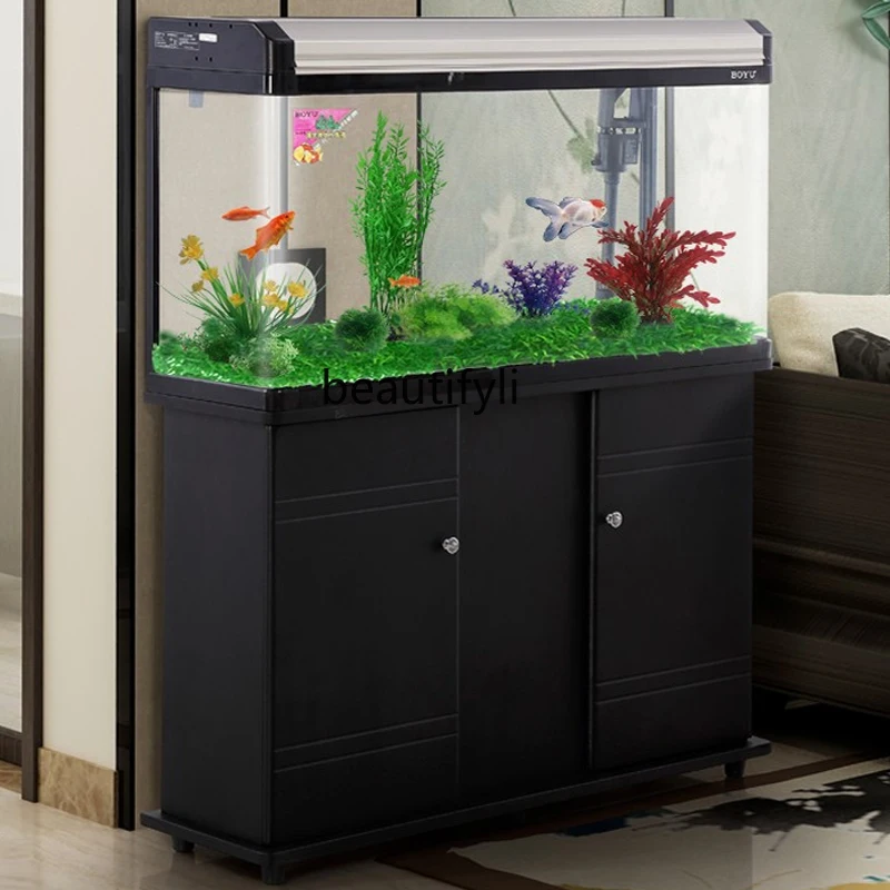 Fish Tank Widened Style Living Room Home Medium and Large Rectangular Desktop Fish Globe Office Floor Aquarium