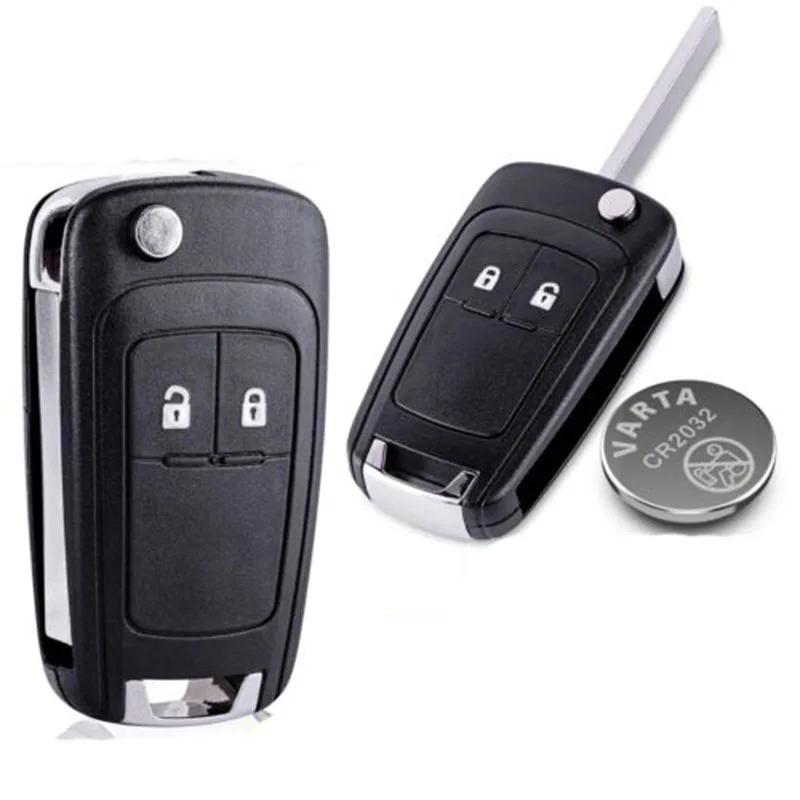 

2 Button Remote Key Folding Case For Opel Insignia Astra J Zafira Corsa E Meriva Adam Key Housing Shell Car Accessories