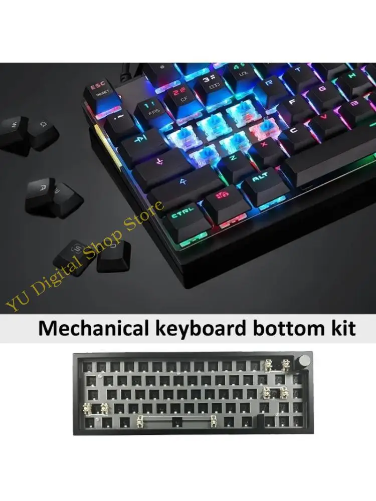 

96BA LMK66 Mechanical Keyboard Wirelessly BT5/2.4Ghz/UsbC Customizable Typing