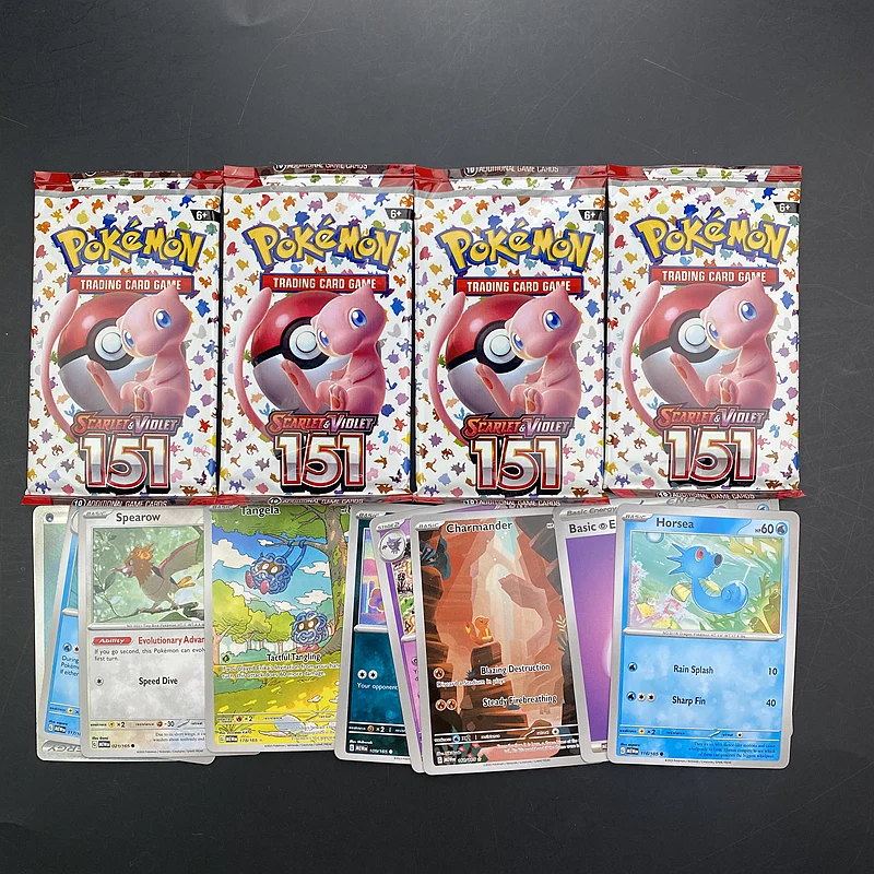 Versão em Inglês Pokemon TCG Coleção Booster Caixa, Cartas Negociações, Escarlate & Violeta 151, 151, 36 Pacote, 360Pcs