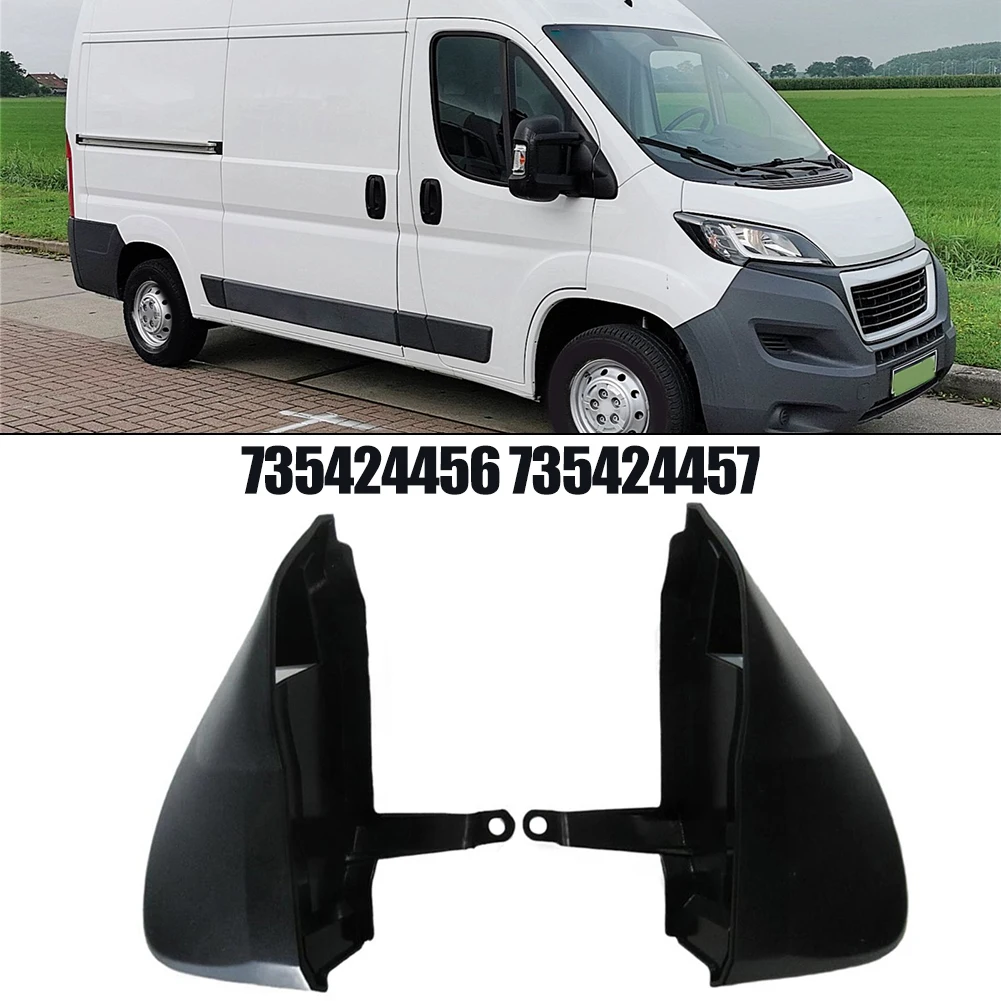 For Fiat Ducato For Jumper For Boxer 2006+ Exterior Mirror Triangle Cover Replacement OEM 735424456 735424457 ABS Plastic