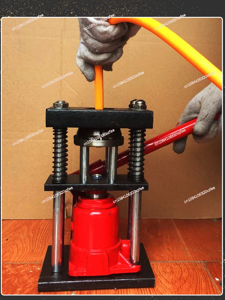High Pressure Pipe Press Machine Manual Hydraulic Pipe Press Sprayer Spraying Tube High Pressure Hose Press Joint Machine image 6