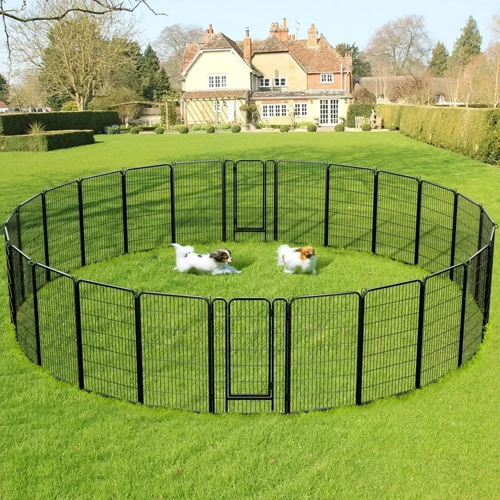 

Dog Playpen Outdoor, Indoor Pen for Large/Medium/Small Dogs Animals Portable Playpen for RV Camping Garden Yard, Dog Fences