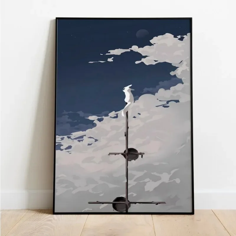 مغامرة ألعاب المطر العالم لعبة فيديو المشارك طباعة عمل حائط لوح رسم الفن لغرفة المعيشة ديكور المنزل جدارية الألعاب الهدايا