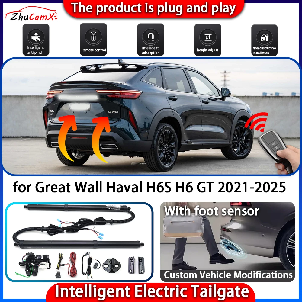 ZhuCamX Smart Powered Tailgate System for Great Wall Haval H6S H6 GT 2021-2025 Automatic Intelligent Electric Trunk Lift Kit