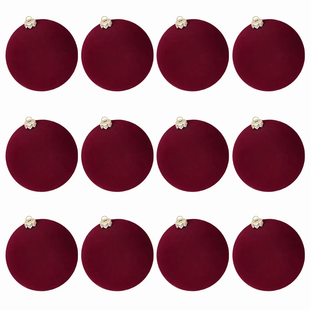 

6*6*6cm Velvet Christmas Ornaments Elegant Christmas Decorations Velvet Ornaments Holiday Wall Decor Luxury Velvet Material