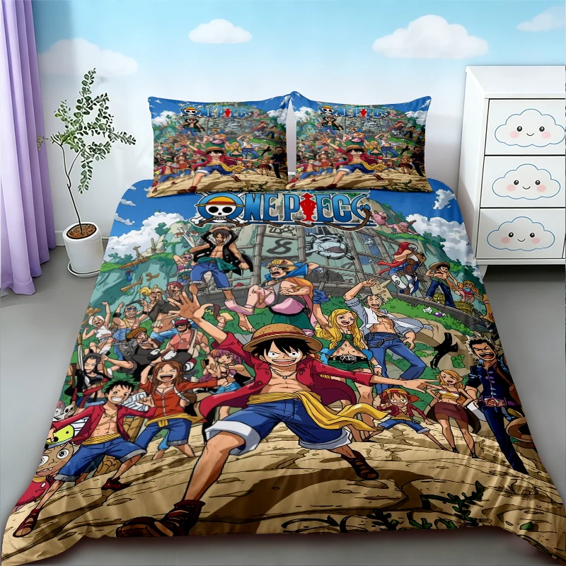 

Boys 3pcs Duvet Cover Set One Piece Cartoon Bedding Set Quilt Cover Queen King for Bedroom Decor Teens Best Gifts