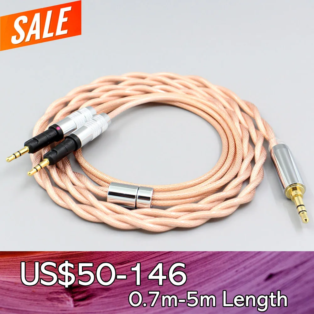 

Type6 756 core Shielding 7n Litz OCC Earphone Cable For Audio-Technica ATH-R70X Headphone 2.8mm LN008030