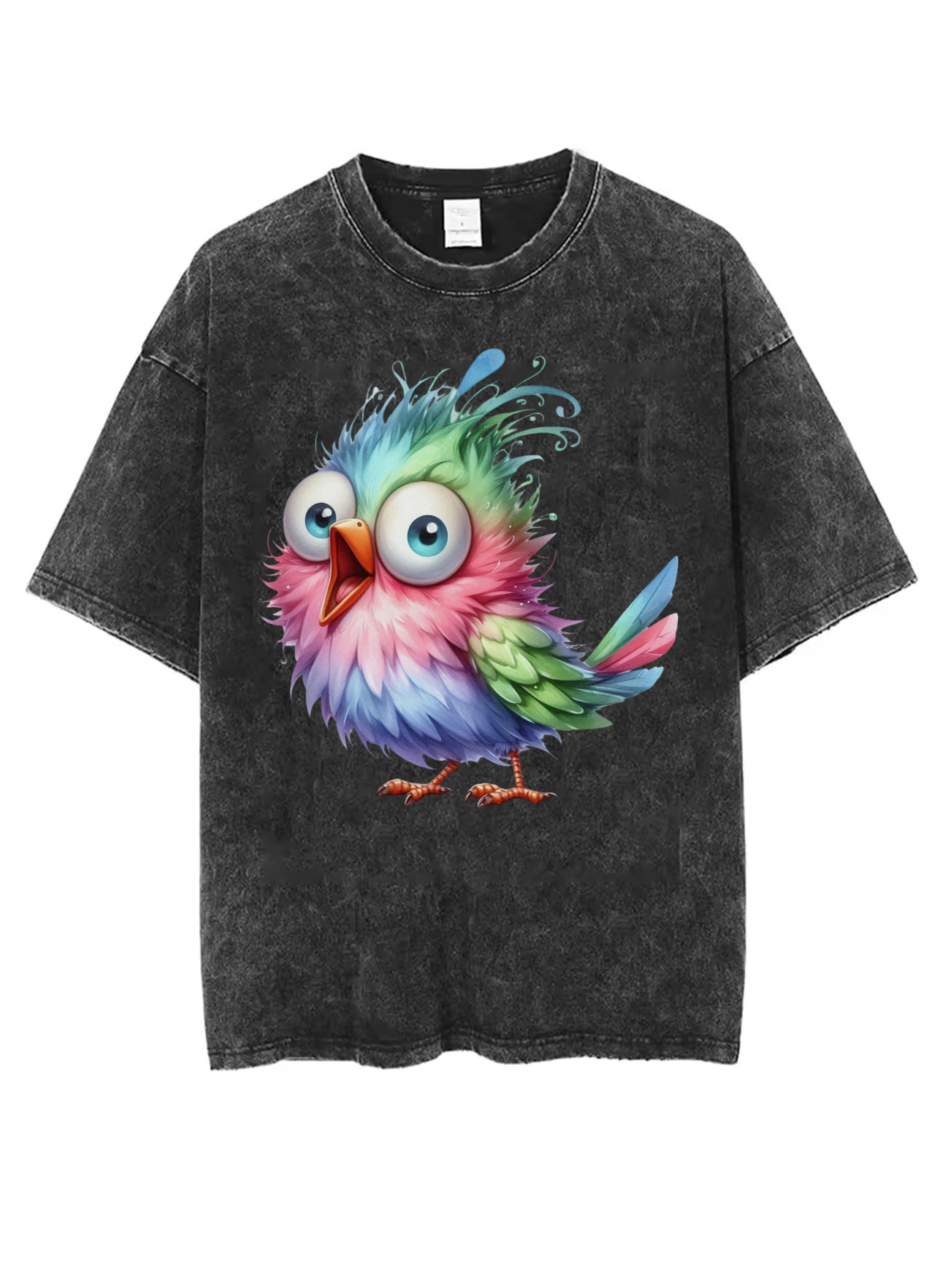 تي شيرت مريح مطبوع عليه الهالوين برقبة دائرية مغسول للنساء والرجال ملابس شتوية سوداء فضفاضة الأكثر مبيعًا ملابس غير رسمية مطبوعة