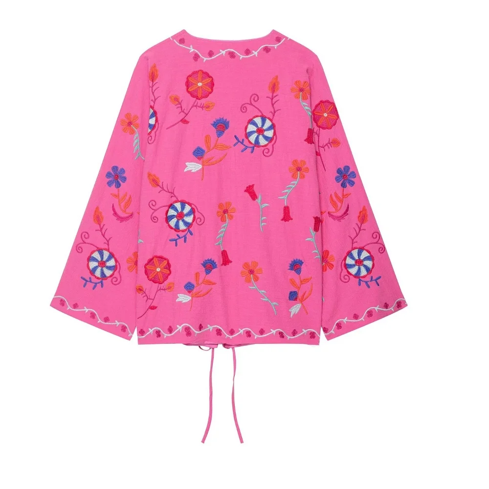 UNIZERA 2025 nouveau produit femmes décontracté mode élégant Design européen et américain brodé Cardigan sangle manteau