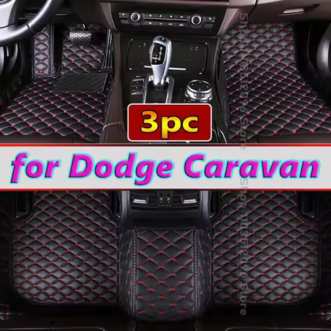 Custom Car Floor Mats for Dodge Caravan 2007-2013 Years Interior Accessories Anti Dirty Durable Leather Carpet Protective pad