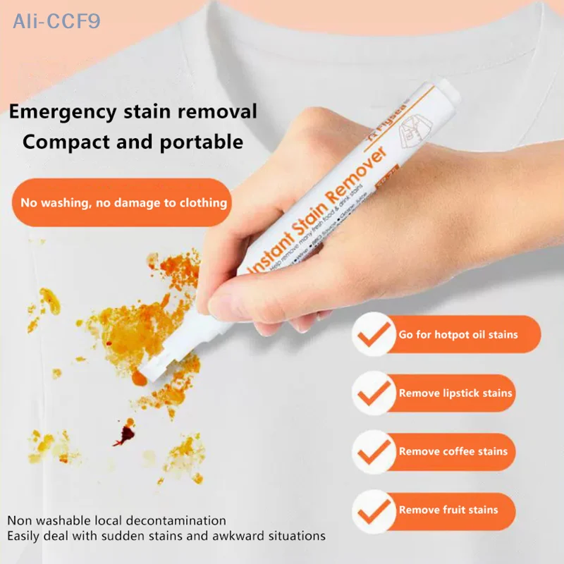 

New Clothing Emergency Stain Remover Coffee Oil Stain Stain Cleaning Pen Clothes Free Portable Stain Removal