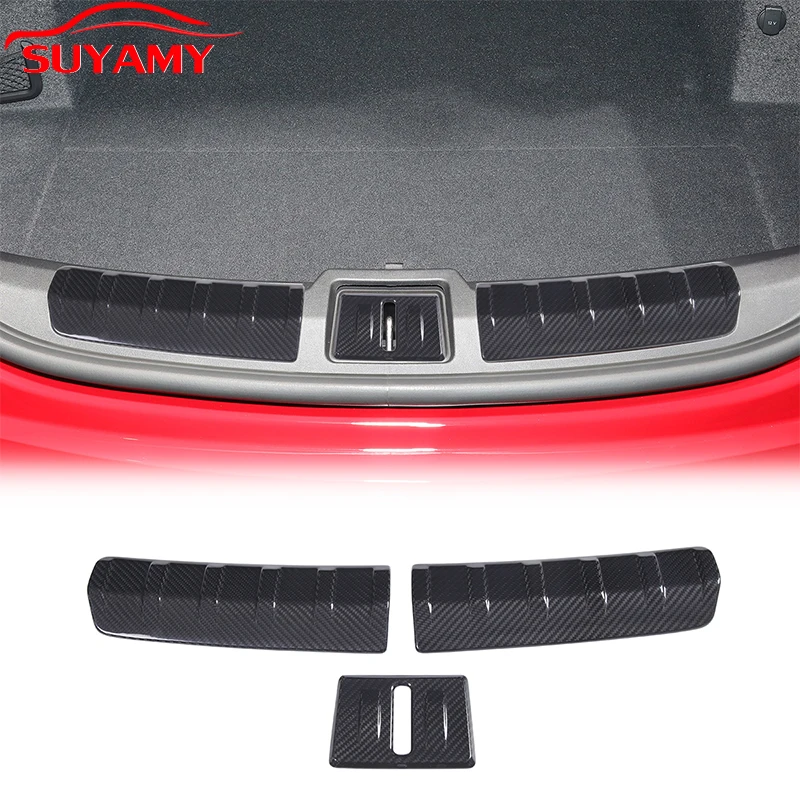 

Real Carbon Fiber Trunk Door Sill Protector Strip Cover Trim Sticker For Porsche Taycan 2019-2022 Car Accessories